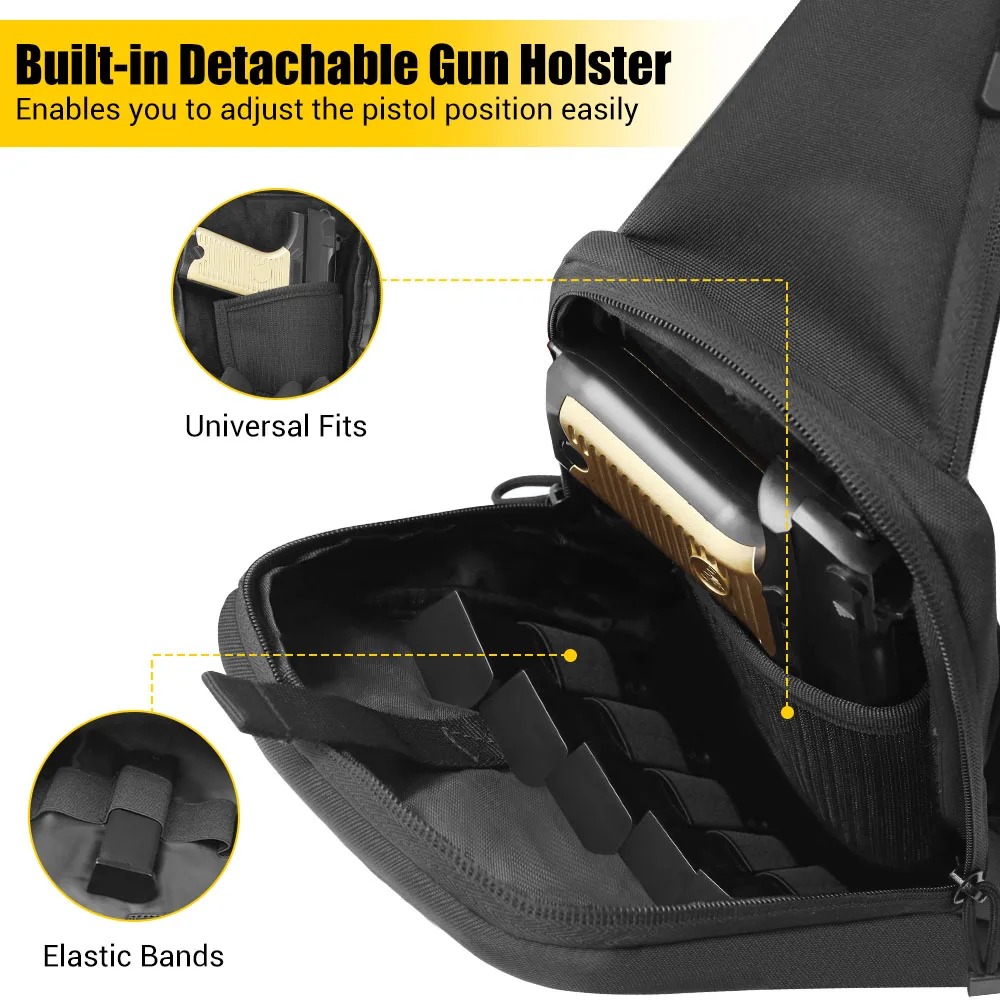 Gizli Taşıma Göğüs Çantası, Ta - Edc Concealed Carry Sling Bag incelemesi ve fiyatı